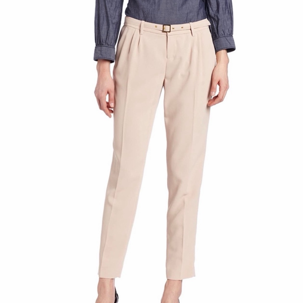 Nwt Joie Bannor Taper Leg Pants In Dusty Pink Sand *No Belt